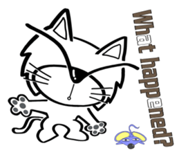 Cat-cat-cat English sticker #13276073
