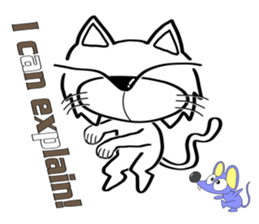 Cat-cat-cat English sticker #13276075