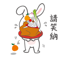 Superstitious Rabbit sticker #13276262