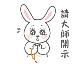 Superstitious Rabbit sticker #13276263