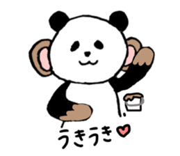 cat panda ! sticker #13276309