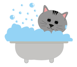 Gray the fat cat sticker #13281526