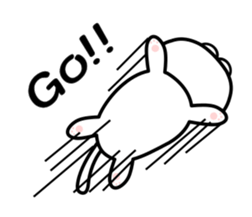 It is a basic set of white cat. sticker #13283679