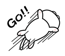 It is a basic set of white cat. sticker #13283679