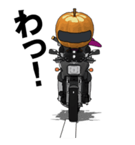 Rider ninja black animation sticker #13283848