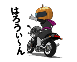 Rider ninja black animation sticker #13283850