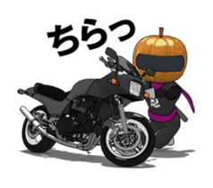 Rider ninja black animation sticker #13283851