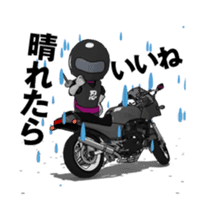 Rider ninja black animation sticker #13283854