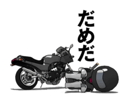 Rider ninja black animation sticker #13283860