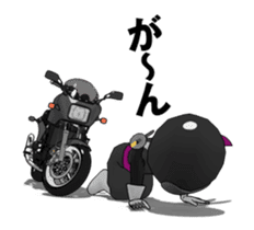 Rider ninja black animation sticker #13283867