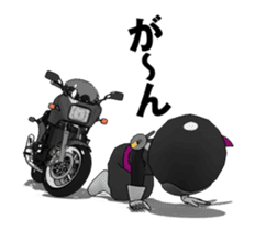 Rider ninja black animation sticker #13283867