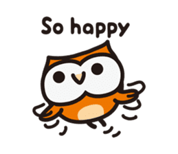 Happy OWL Hoo_English_ver sticker #13284033
