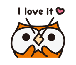 Happy OWL Hoo_English_ver sticker #13284036