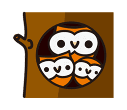 Happy OWL Hoo_English_ver sticker #13284058