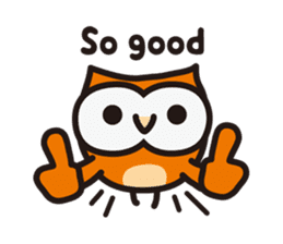 Happy OWL Hoo_English_ver sticker #13284067