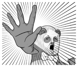 Bow Tie and Panda Part1.1 sticker #13284157