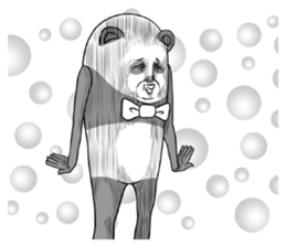 Bow Tie and Panda Part1.1 sticker #13284160