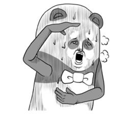Bow Tie and Panda Part1.1 sticker #13284161