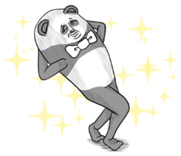 Bow Tie and Panda Part1.1 sticker #13284164