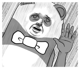 Bow Tie and Panda Part1.1 sticker #13284174