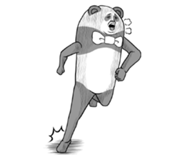 Bow Tie and Panda Part1.1 sticker #13284175