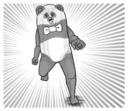 Bow Tie and Panda Part1.1 sticker #13284189