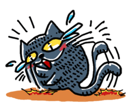 kirakunakuronekochan sticker #13284275