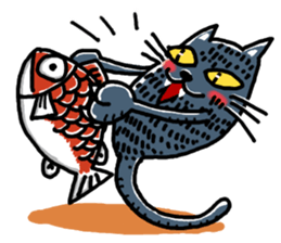 kirakunakuronekochan sticker #13284276