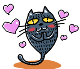 kirakunakuronekochan sticker #13284279