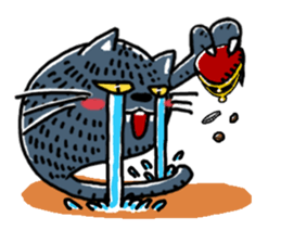 kirakunakuronekochan sticker #13284281