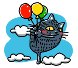 kirakunakuronekochan sticker #13284285