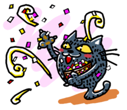 kirakunakuronekochan sticker #13284288