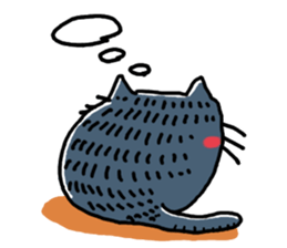 kirakunakuronekochan sticker #13284293