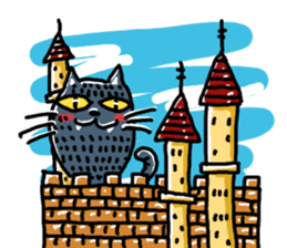 kirakunakuronekochan sticker #13284294