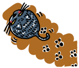 kirakunakuronekochan sticker #13284296