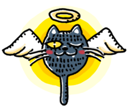 kirakunakuronekochan sticker #13284302