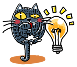 kirakunakuronekochan sticker #13284304