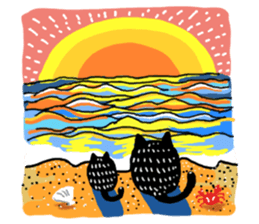 kirakunakuronekochan sticker #13284309