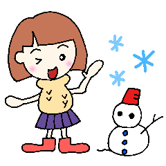 winter version,girl.