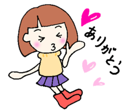 winter version,girl. sticker #13284574