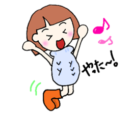 winter version,girl. sticker #13284575