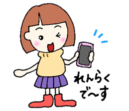 winter version,girl. sticker #13284577