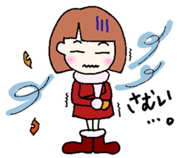 winter version,girl. sticker #13284583