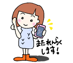 winter version,girl. sticker #13284585