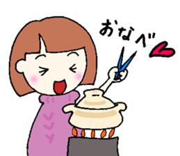 winter version,girl. sticker #13284586