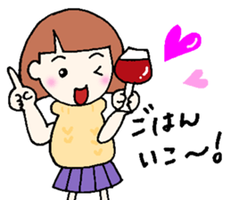 winter version,girl. sticker #13284587