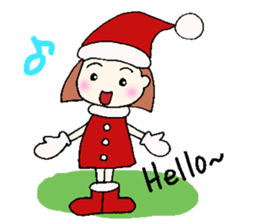 winter version,girl. sticker #13284600