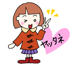 winter version,girl. sticker #13284603