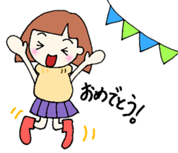 winter version,girl. sticker #13284604