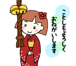 winter version,girl. sticker #13284613